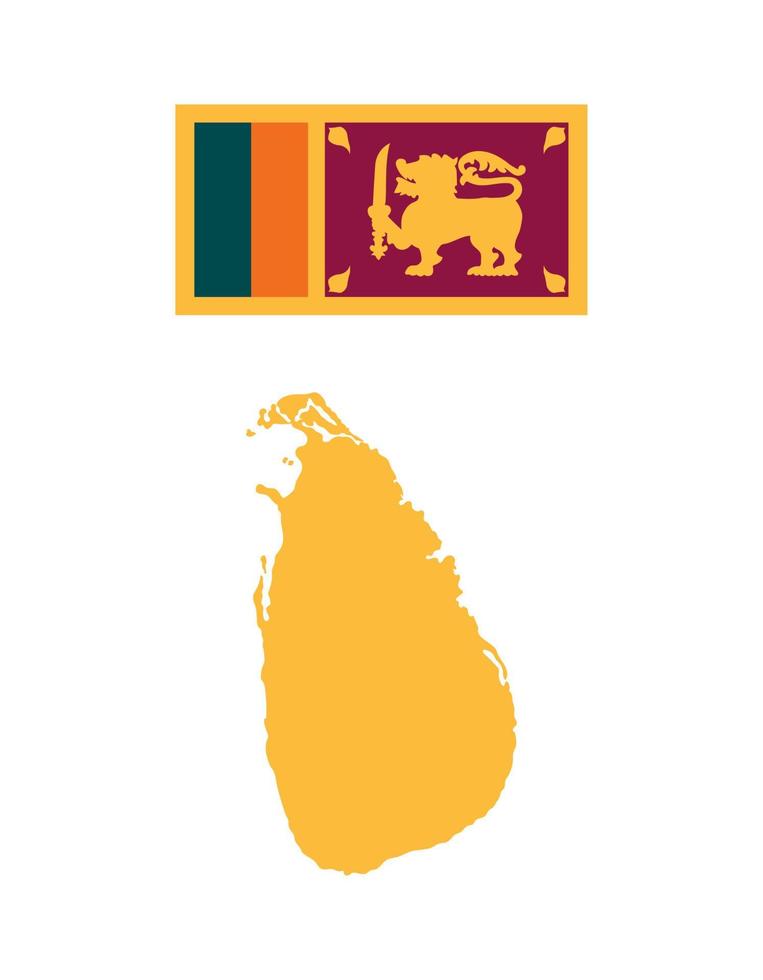 Sri Lanka Symbols Composition vector