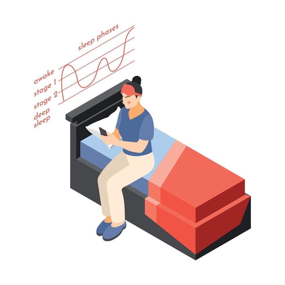 Sleep Phases Graph Composition vector