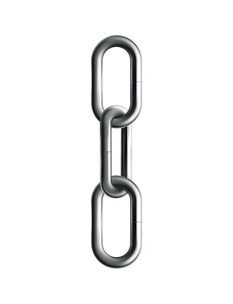 Steel Chain Segments Composition vector
