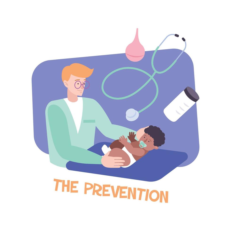 Prevention Of Infection Composition vector