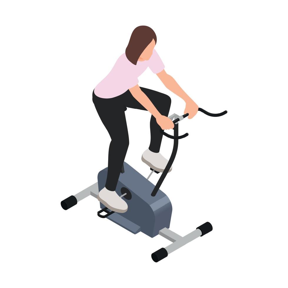 Lady On Exercycle Composition vector