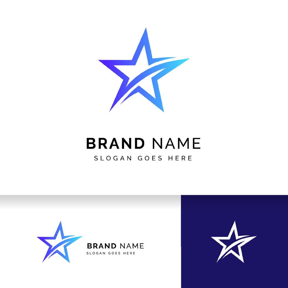 star logo design sign template. star vector icon