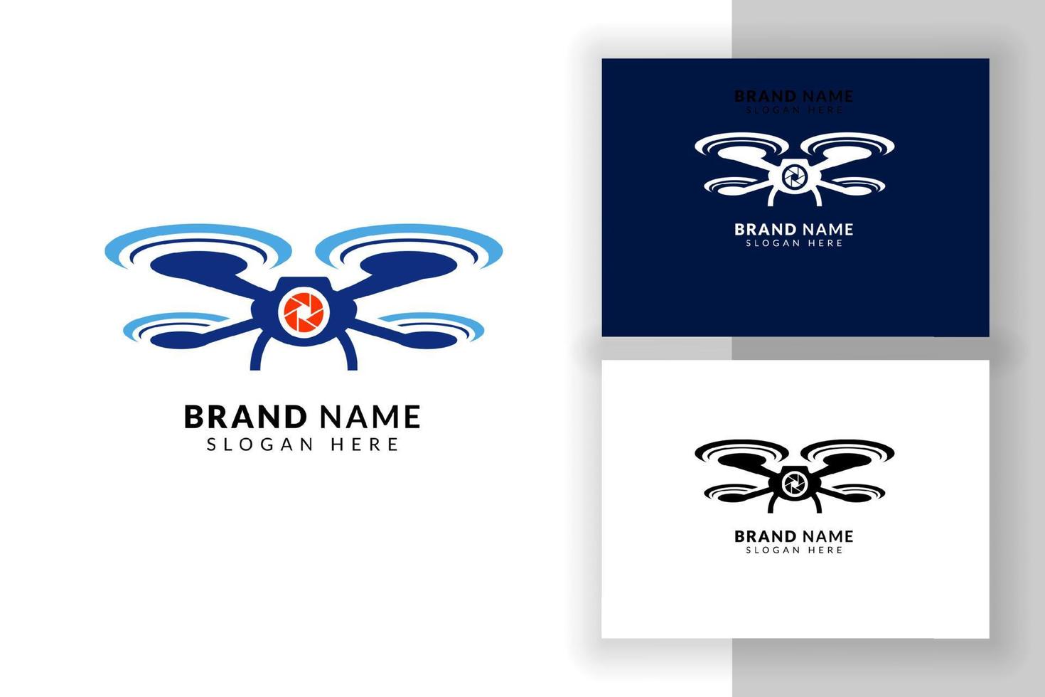 Drone logo design template. Drone sign symbol illustration. vector
