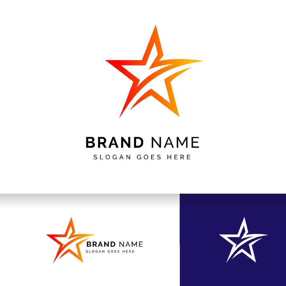 star logo design sign template. star vector icon