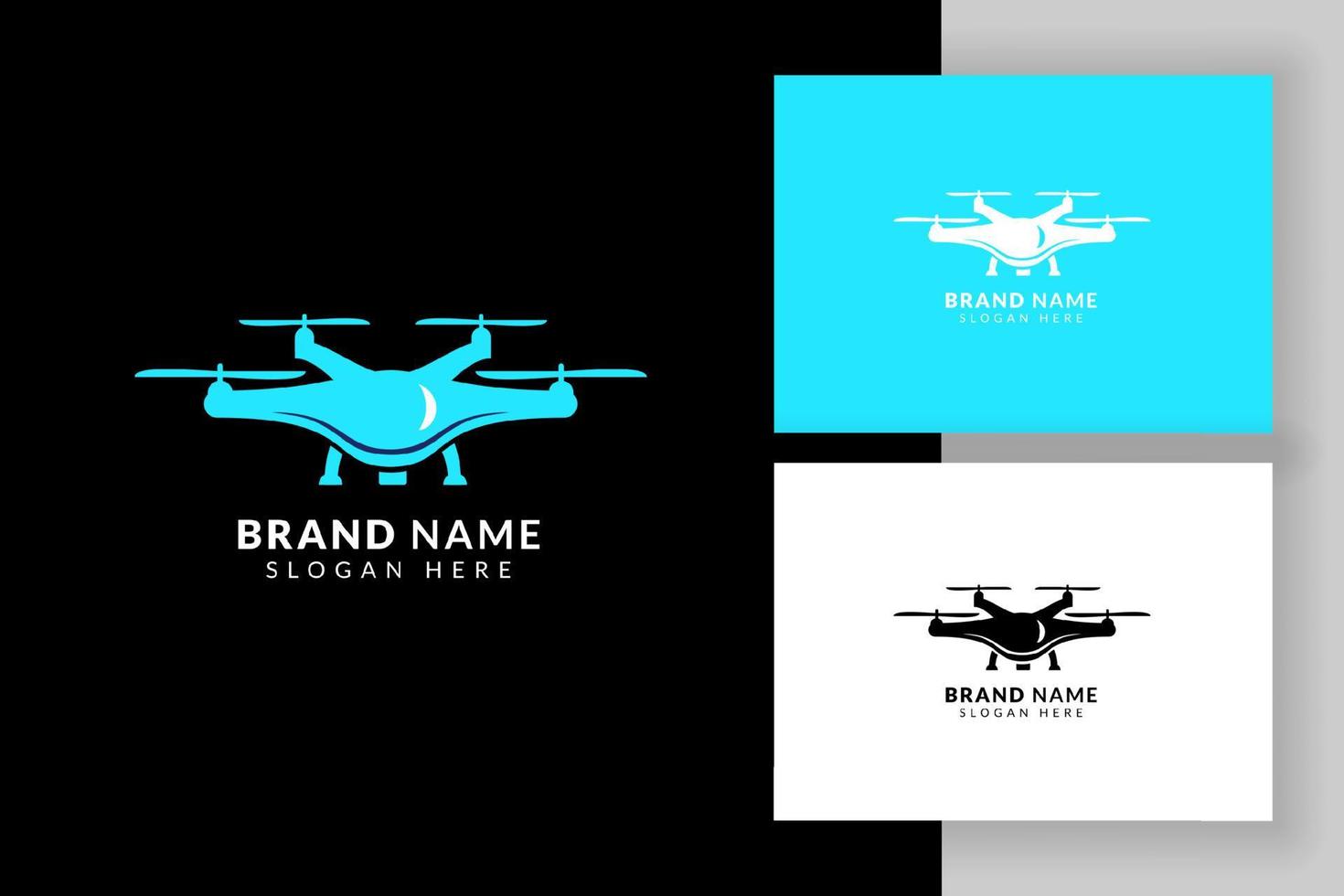 Drone logo design template. Drone sign symbol illustration. vector
