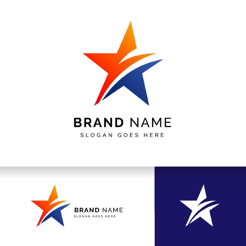 star logo design sign template. star vector icon