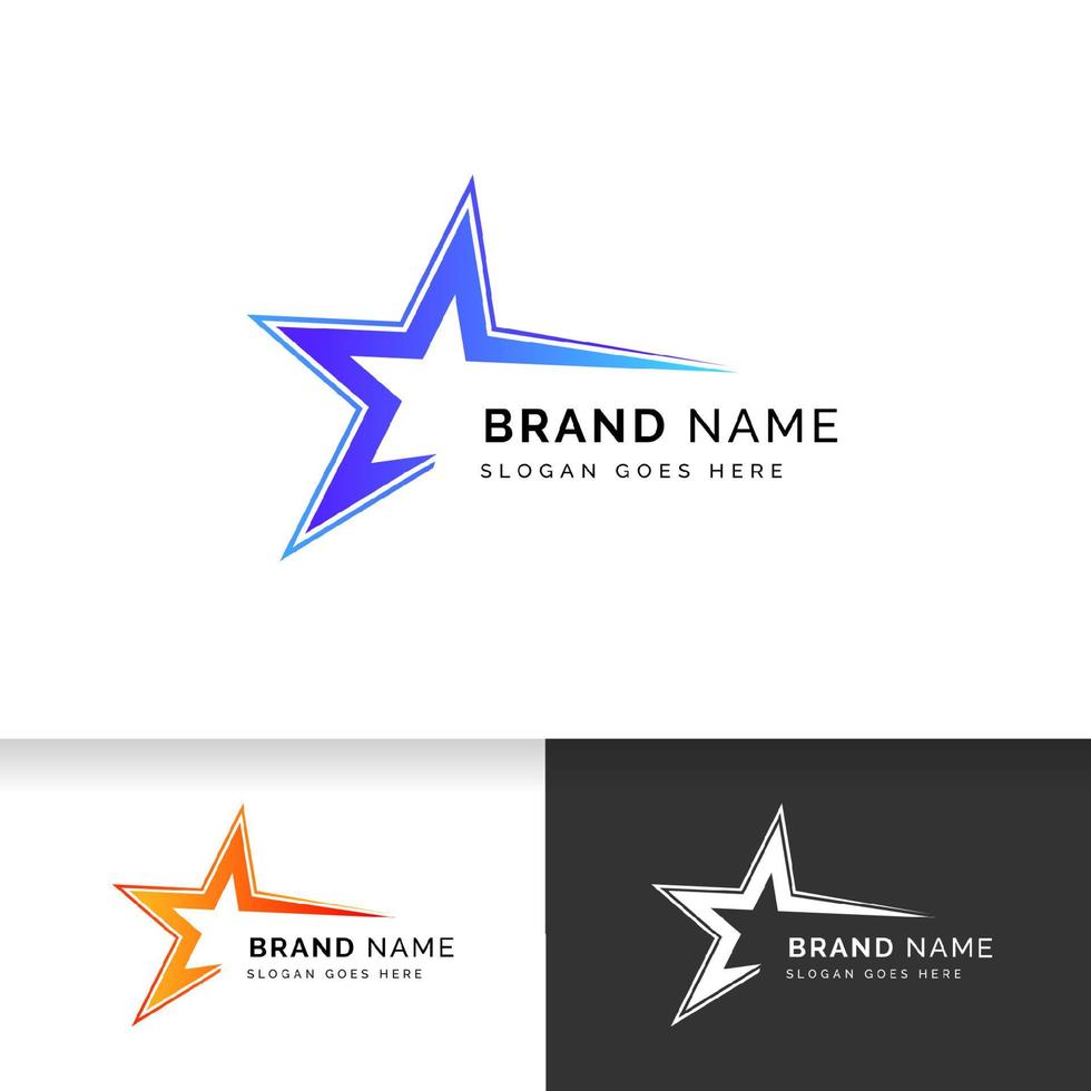 star logo design sign template. star vector icon