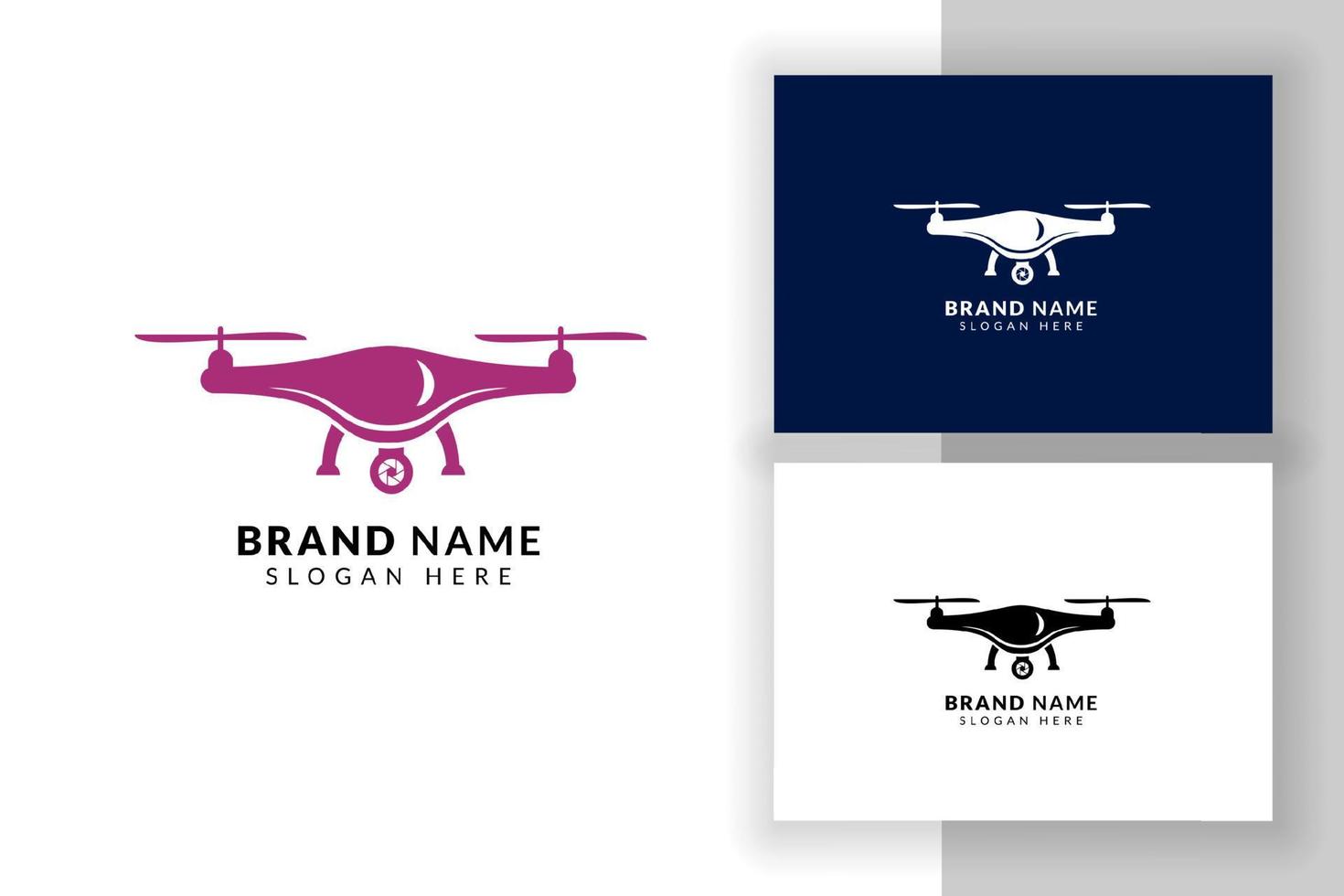 Drone logo design template. Drone sign symbol illustration. vector