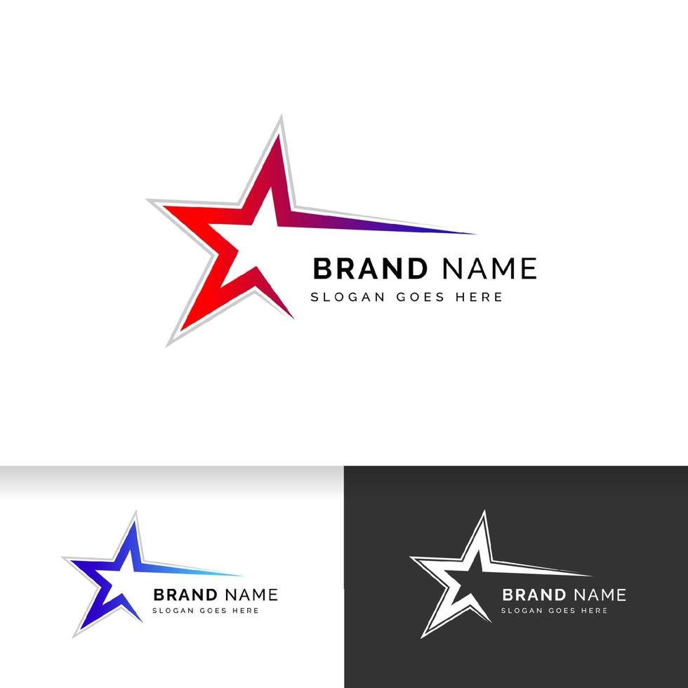 star logo design sign template. star vector icon