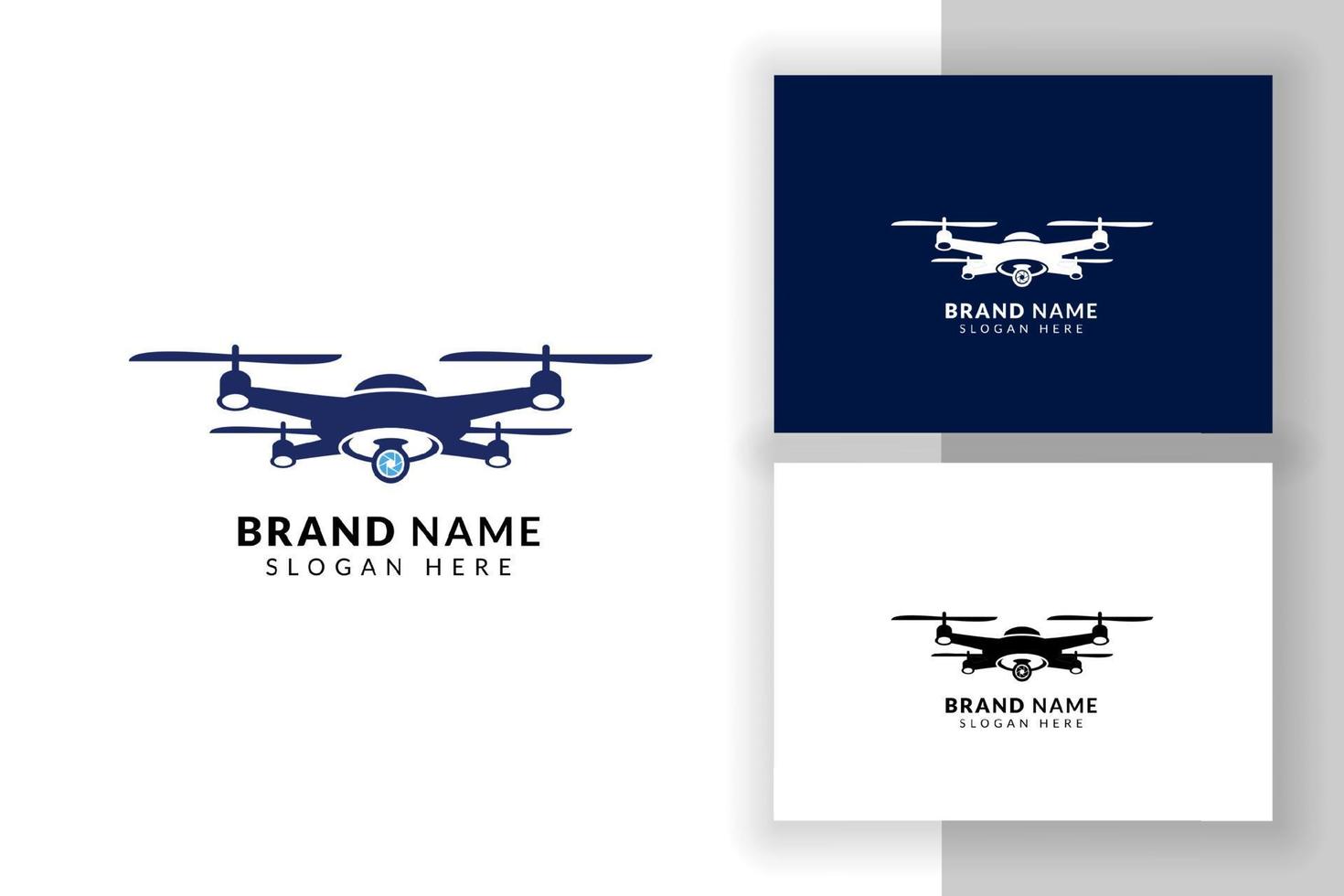 Drone logo design template. Drone sign symbol illustration. vector