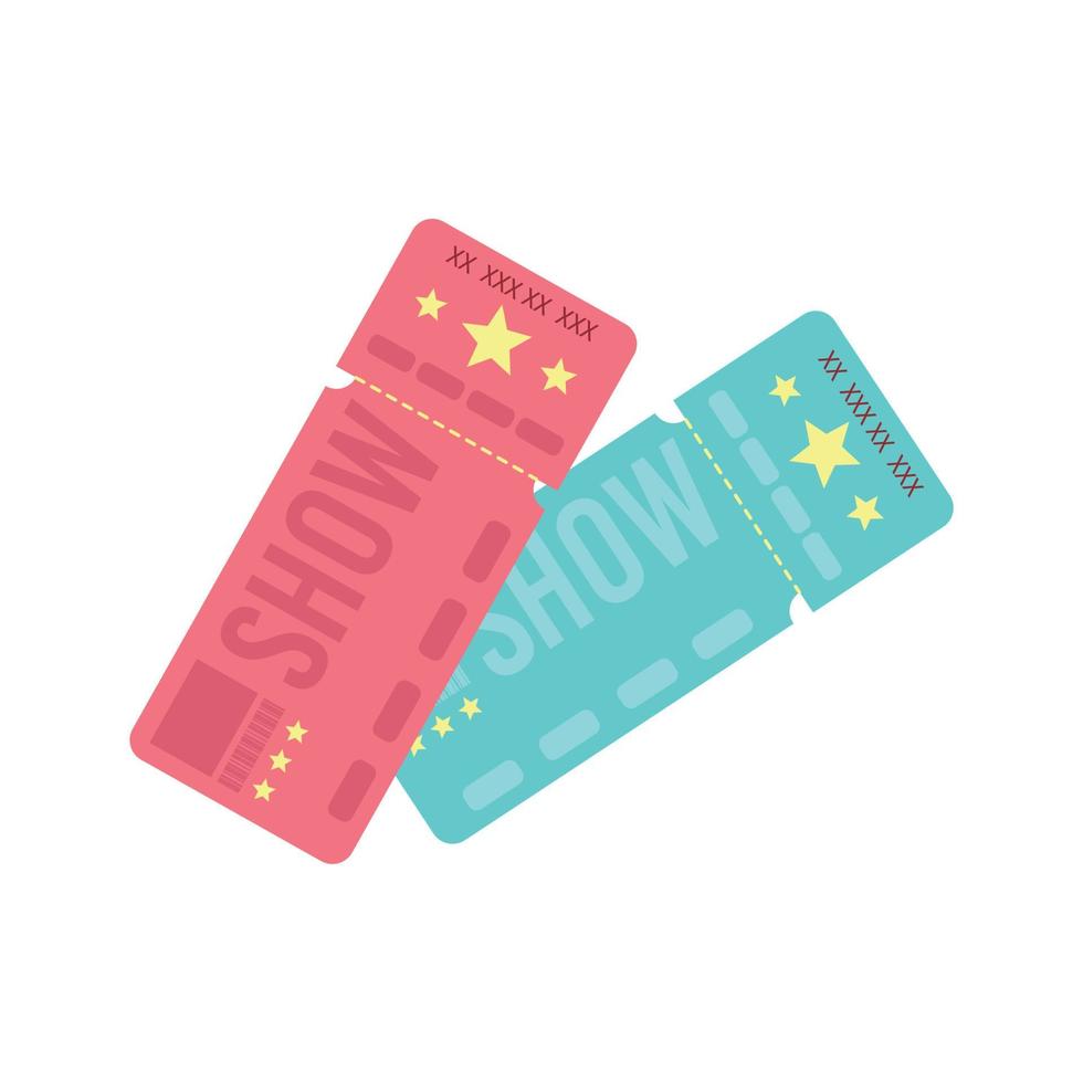 Stars Show Tickets Composition vector