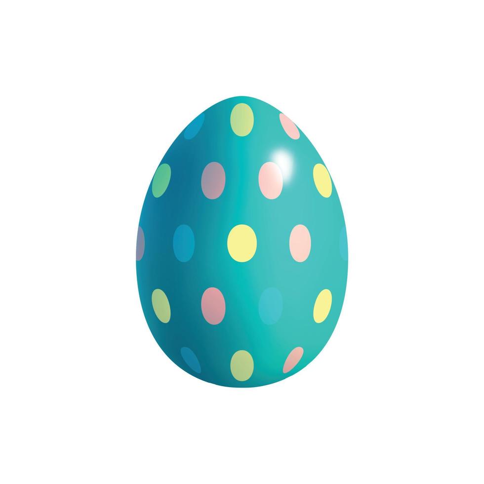 Polka Dot Egg Composition vector