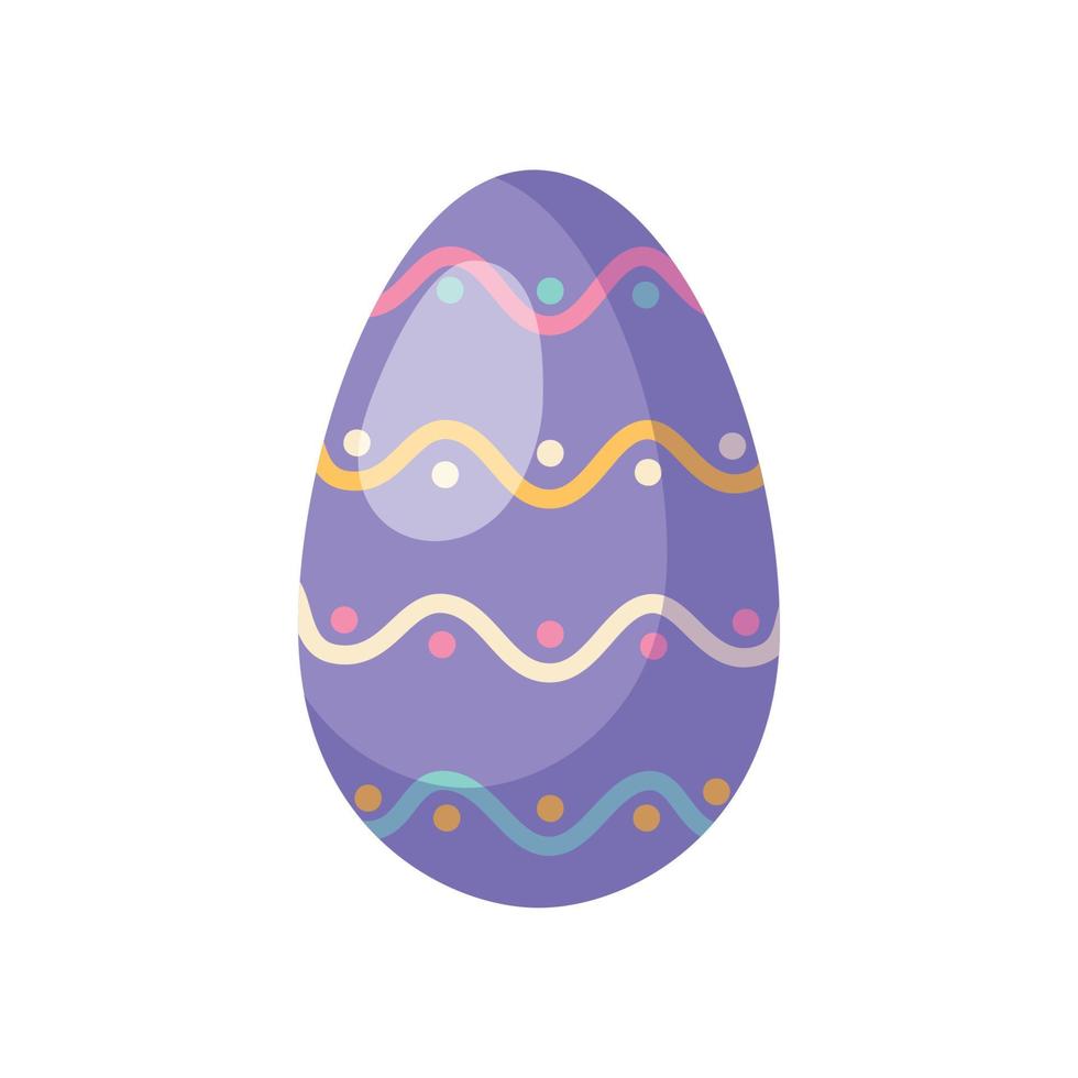 composición festiva del huevo de pascua vector