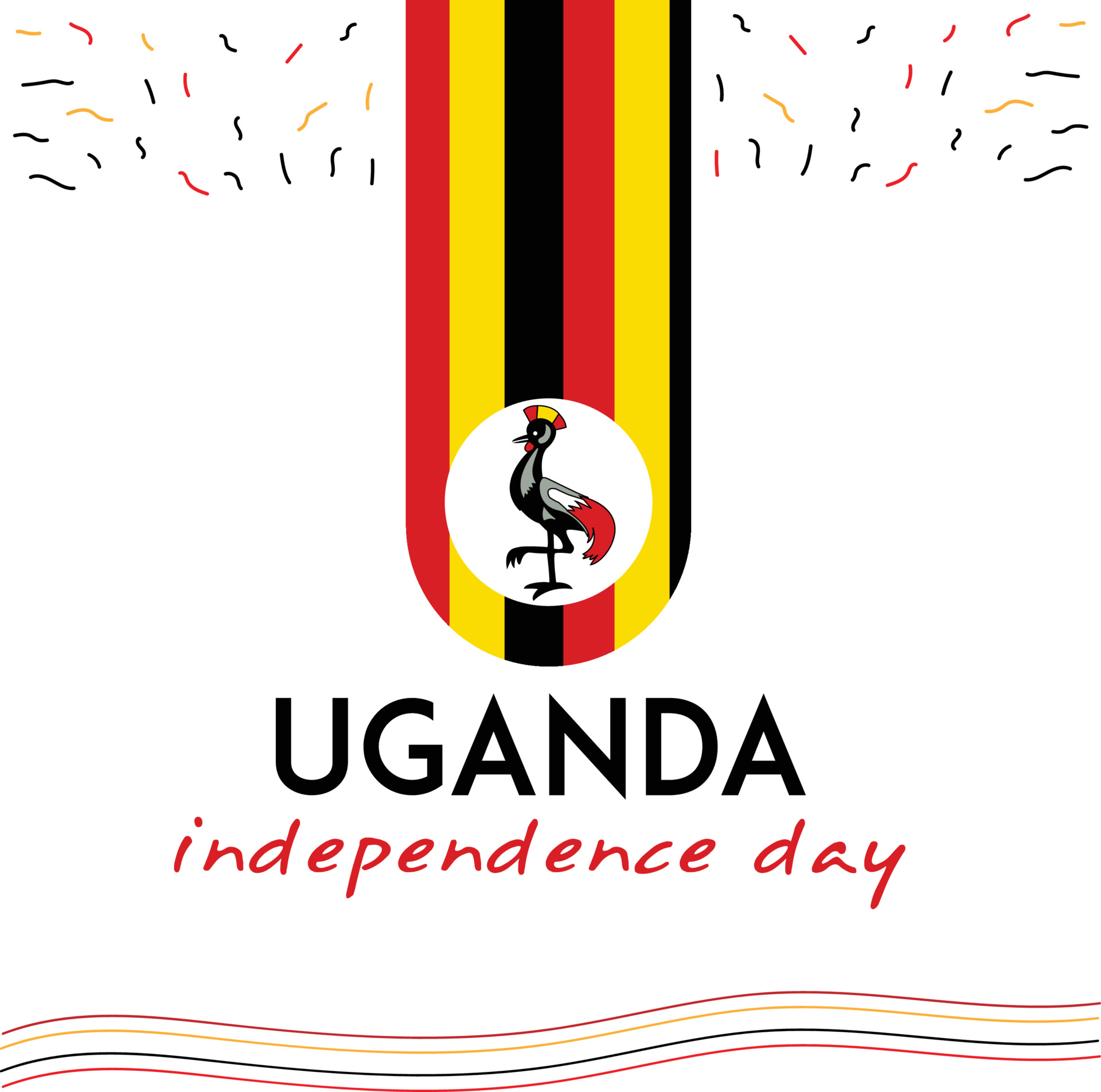 Uganda independece day wallpaper with uganda national bird 3635741 Vector  Art at Vecteezy