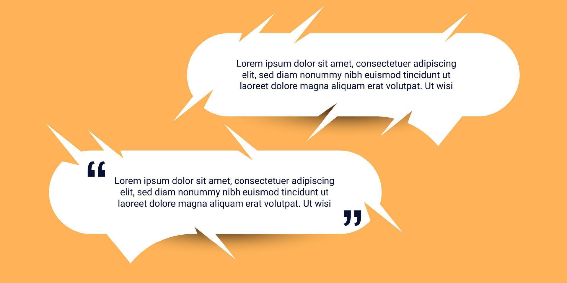 Quotes background illustration template design vector
