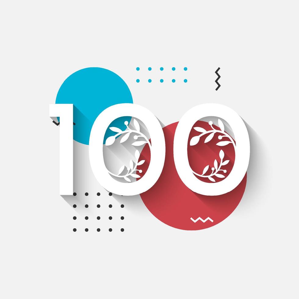Number Illustrationtemplate design vector