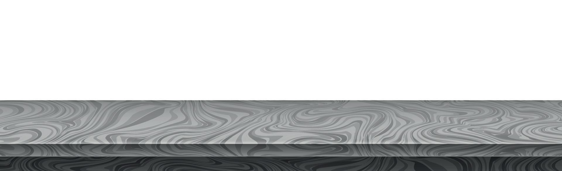 Mesa de piedra gris realista, fondo para presentación - vector