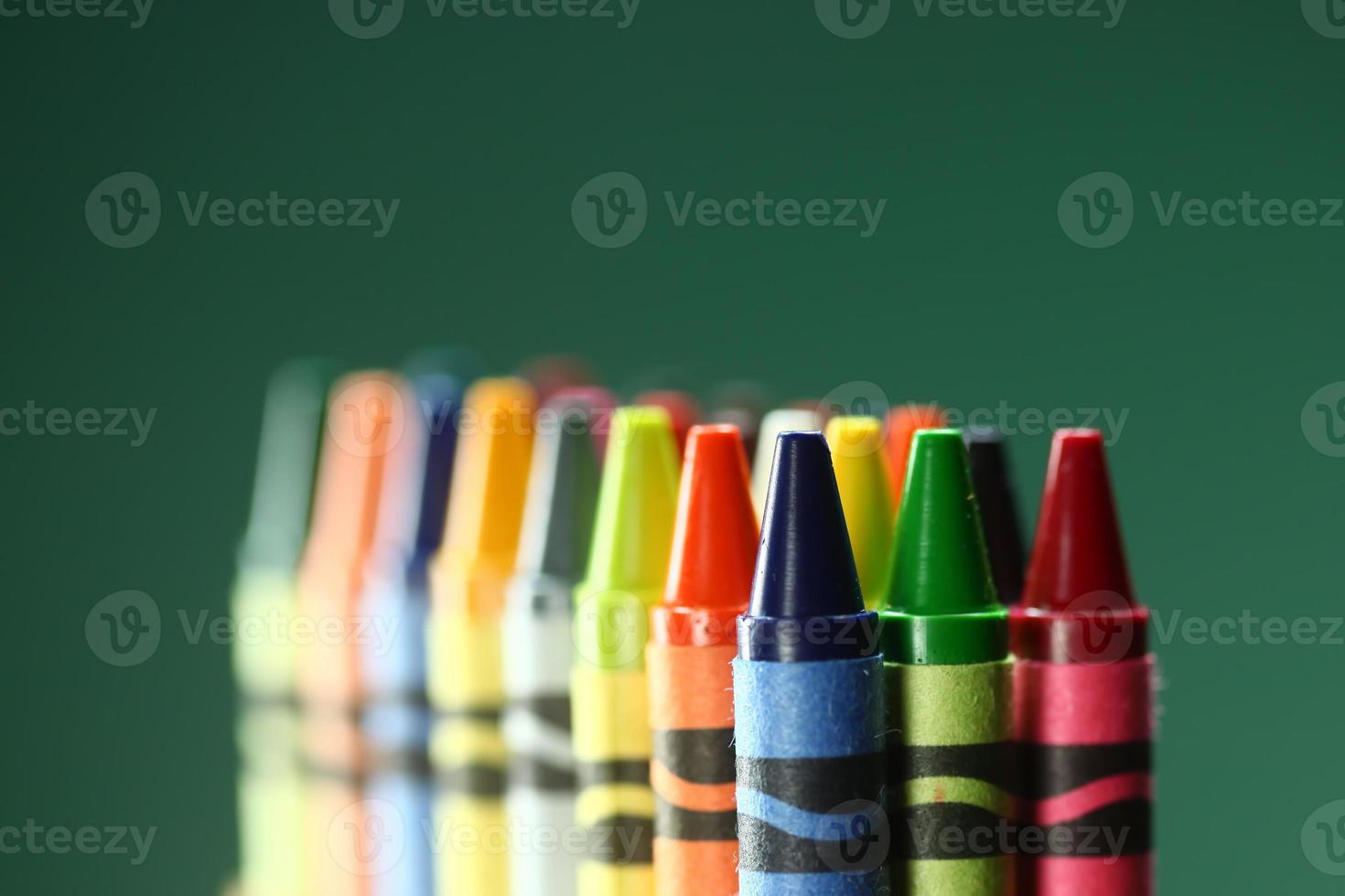 Colorful Back to School Crayons photo