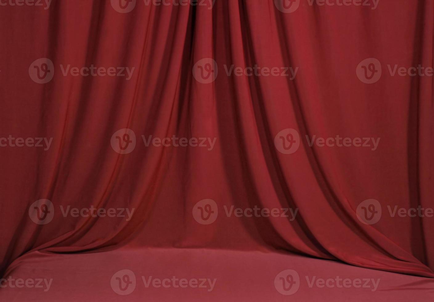 Horozontal Draped Red Velvet Backdrop Background photo