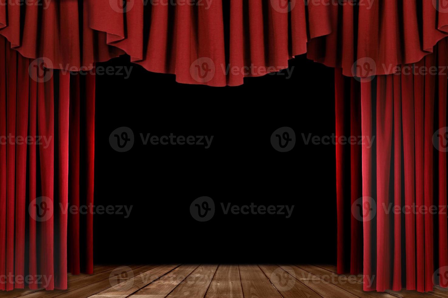 Theater Drapes With Wood Floor photo