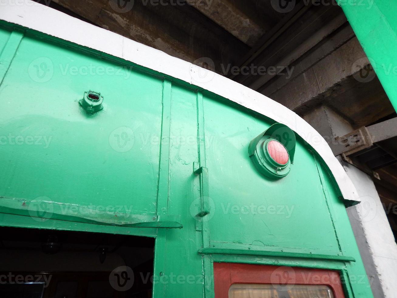 Detalles de transporte ferroviario de locomotoras, vagones foto