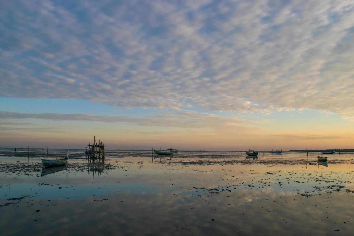 Summer,Morning view on a beautiful beach photo