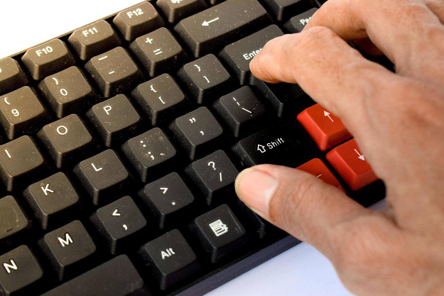 Computer or PC keyboard for typing photo