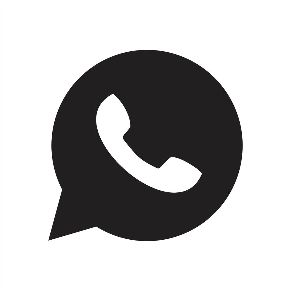 WhatsApp Phone icon vector