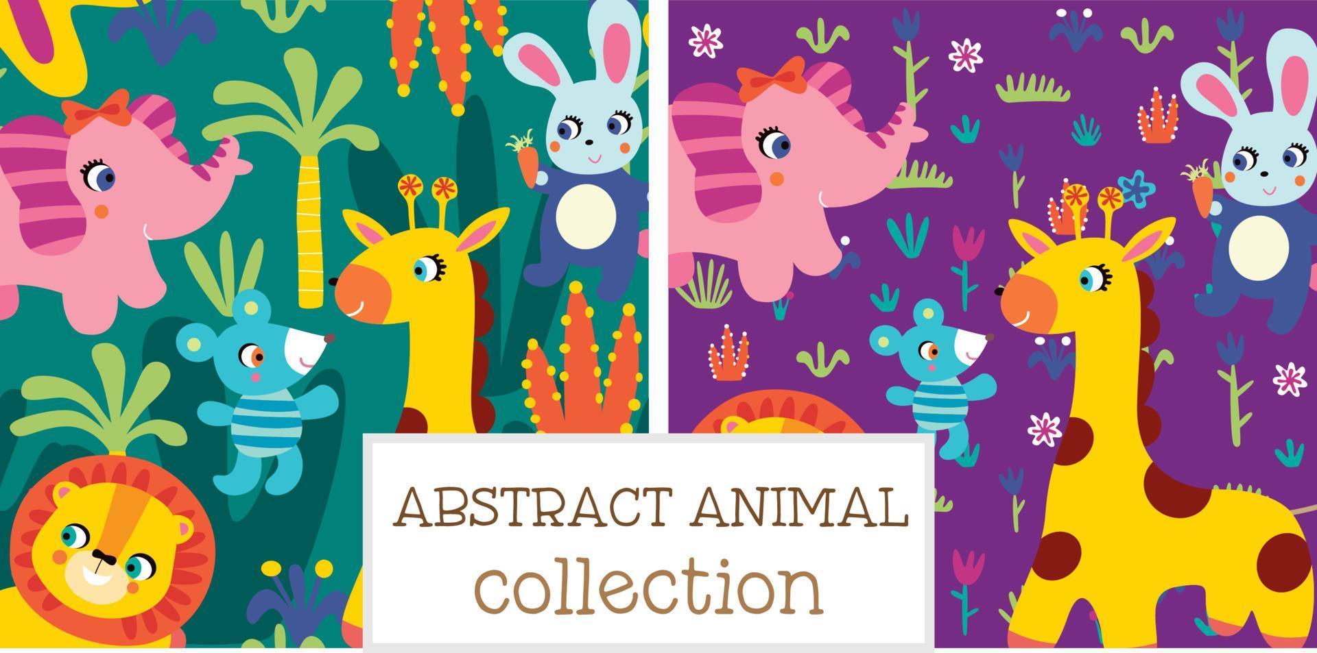 Abstract Animal Jungle Pattern vector