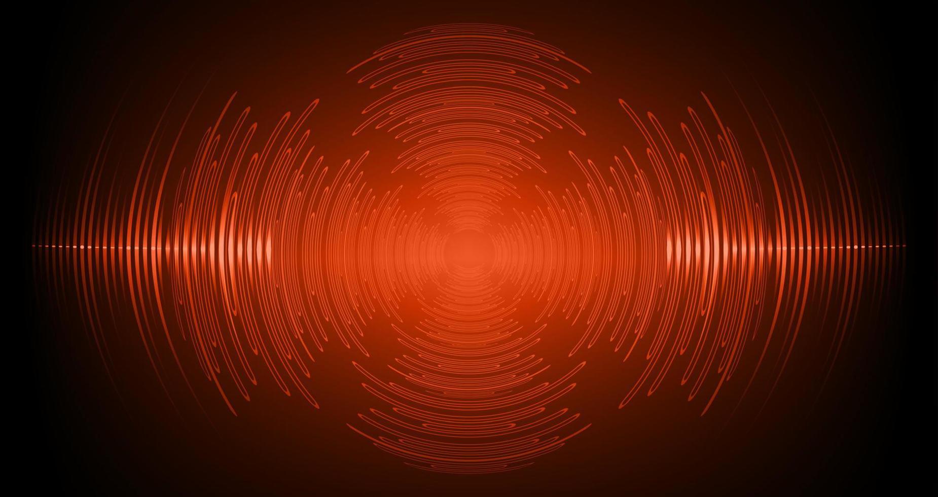 Sound waves oscillating dark light vector