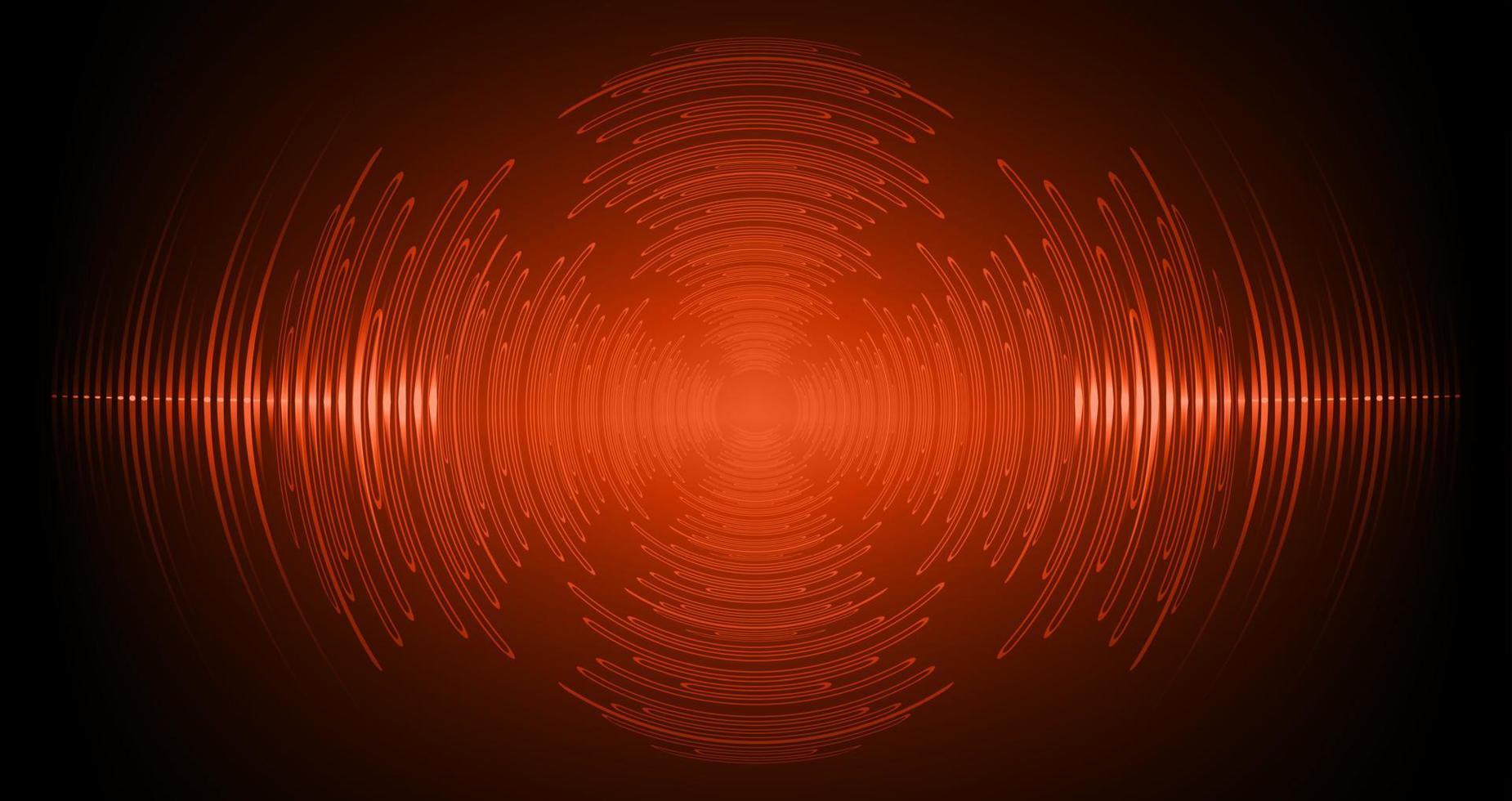 Sound waves oscillating dark light vector