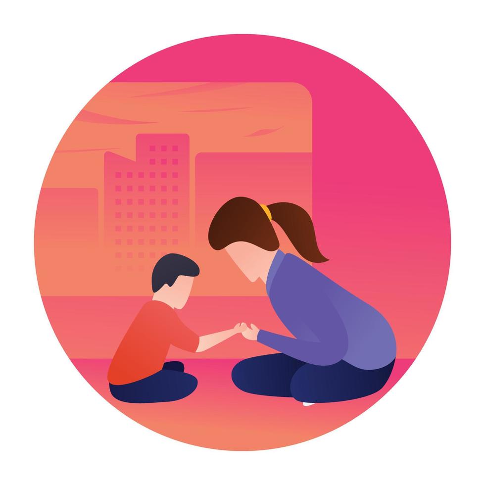 Mother Care Concepts vector