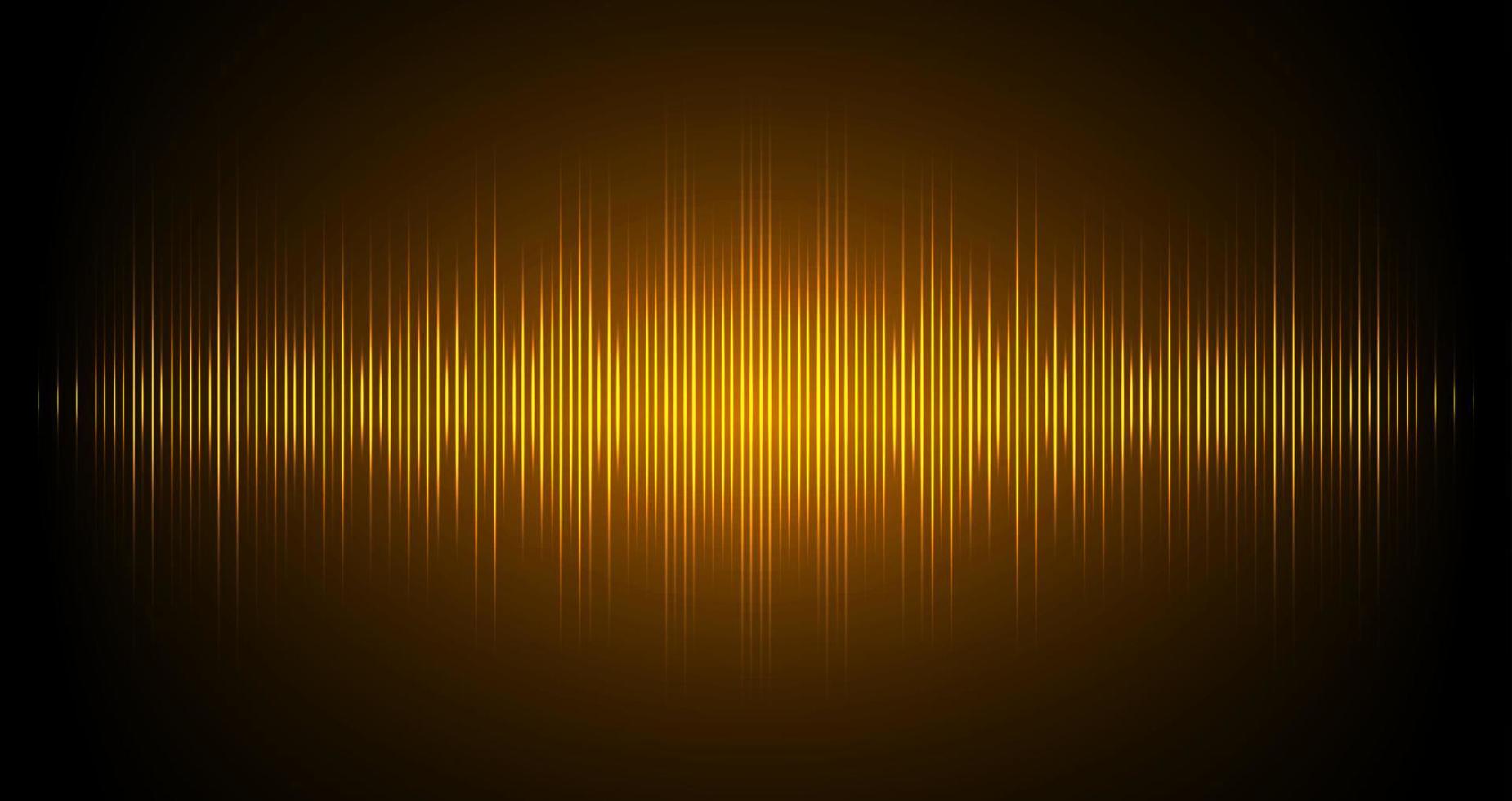 Sound waves oscillating dark light vector