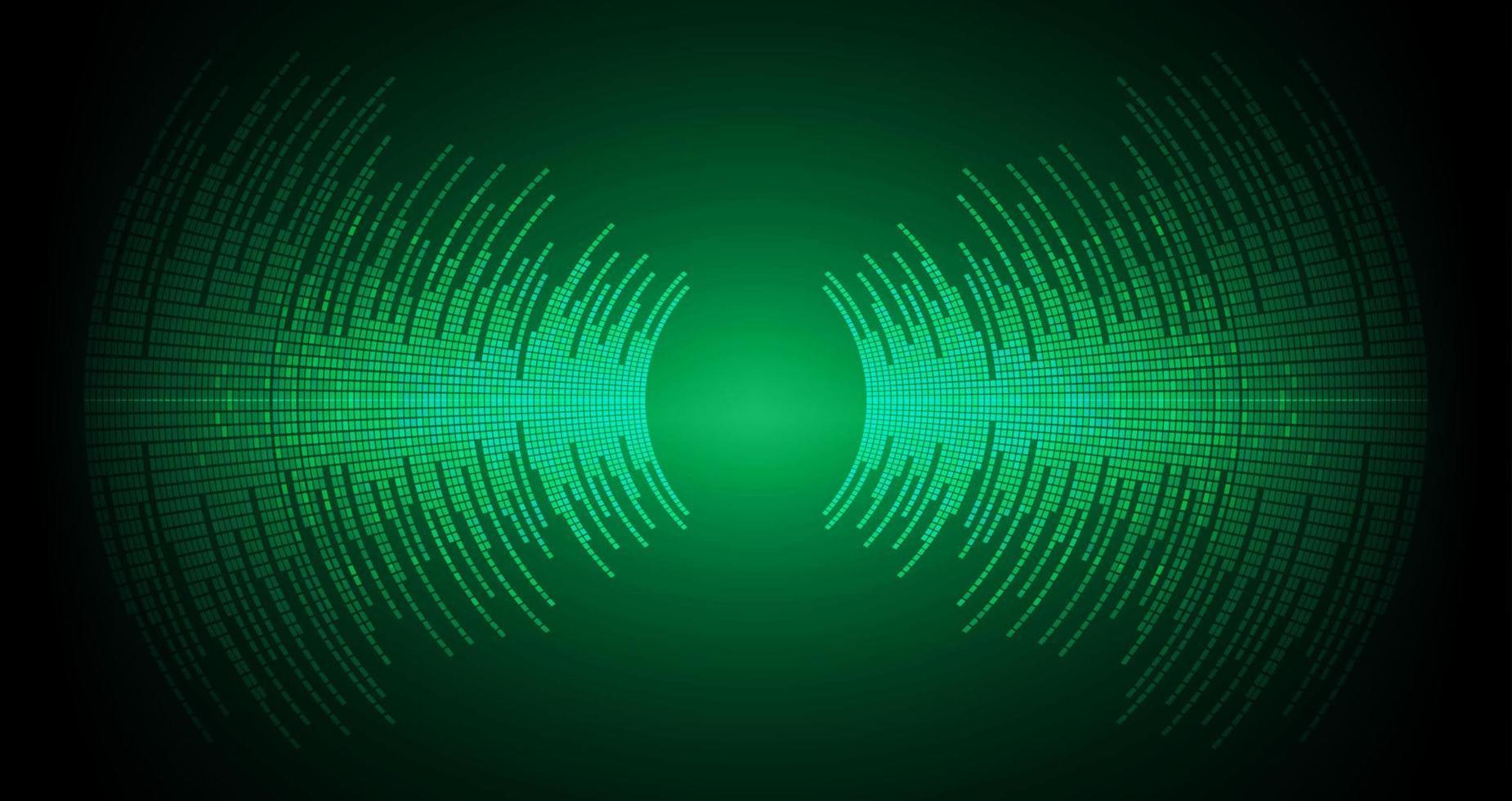 Sound waves oscillating dark light vector