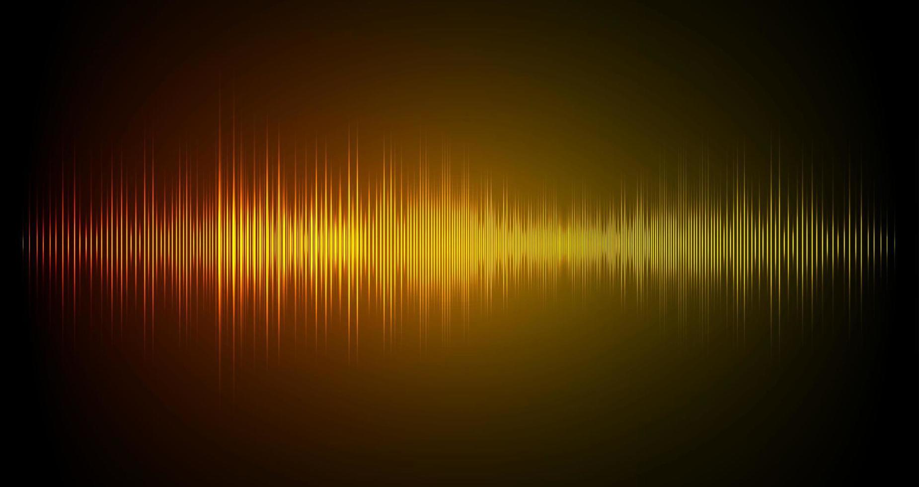 Sound waves oscillating dark light vector