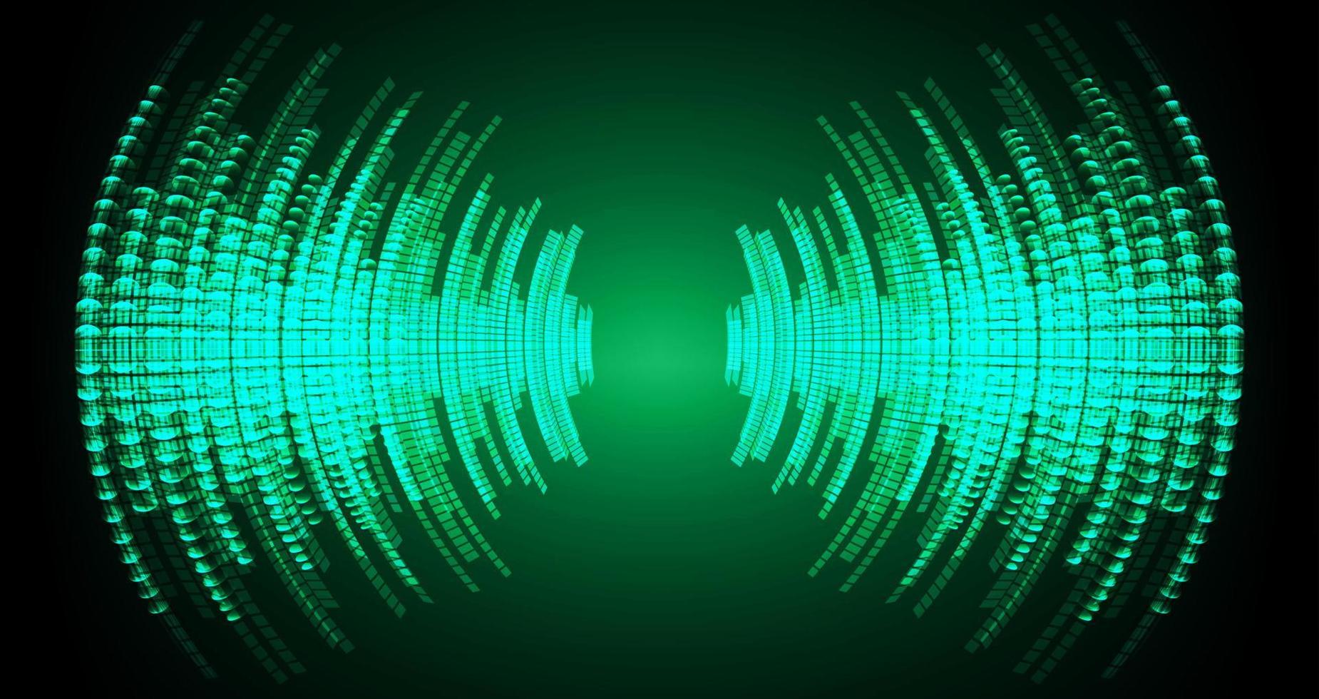 Sound waves oscillating dark light vector