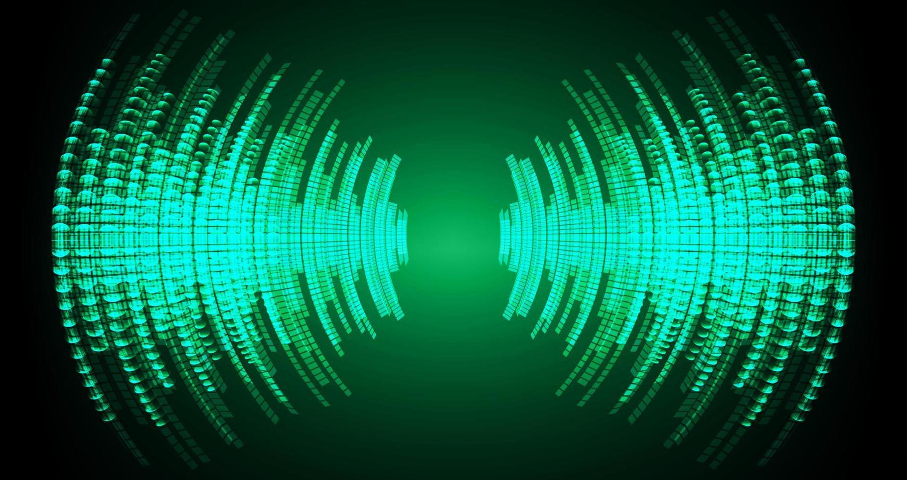 Sound waves oscillating dark light vector