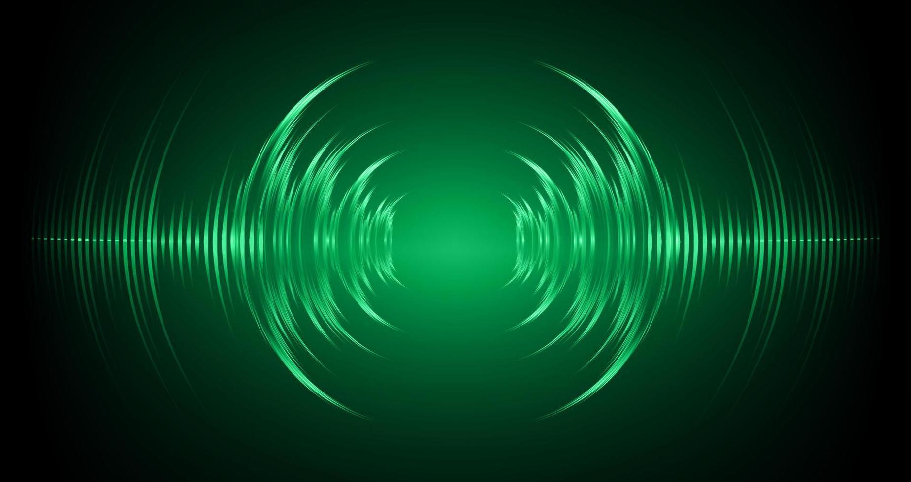Sound waves oscillating dark light vector