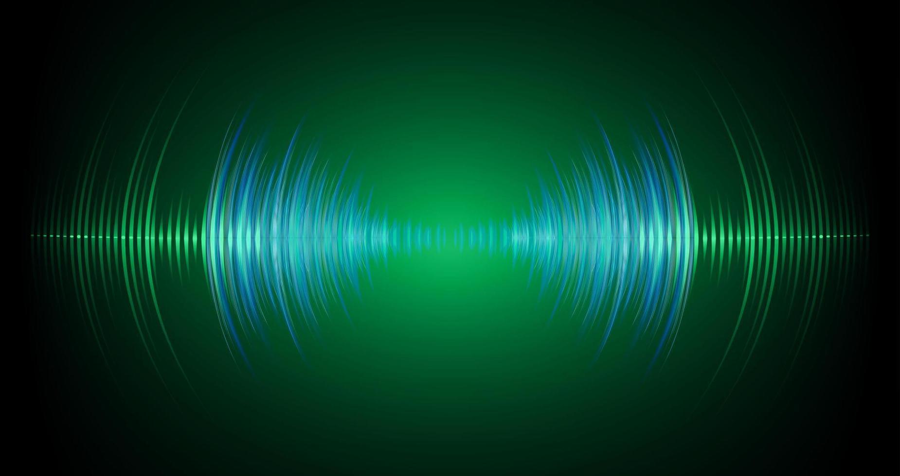 Sound waves oscillating dark light vector