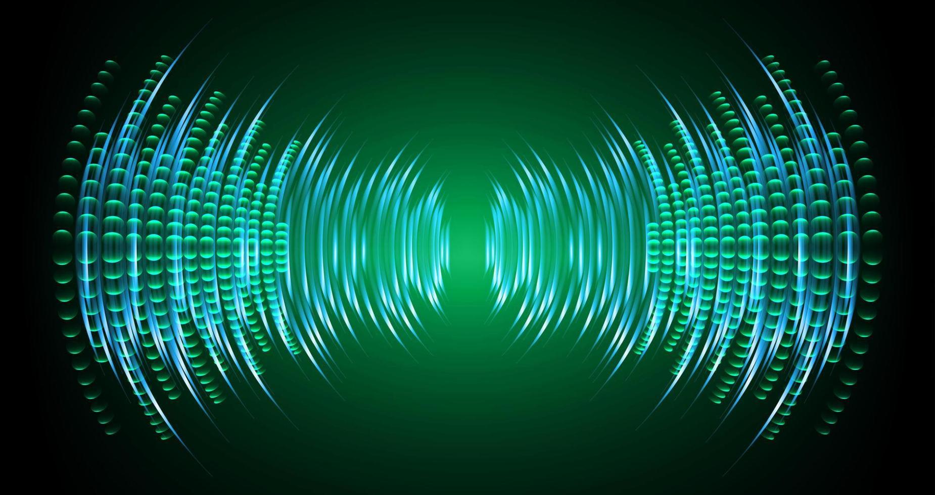 Sound waves oscillating dark light vector