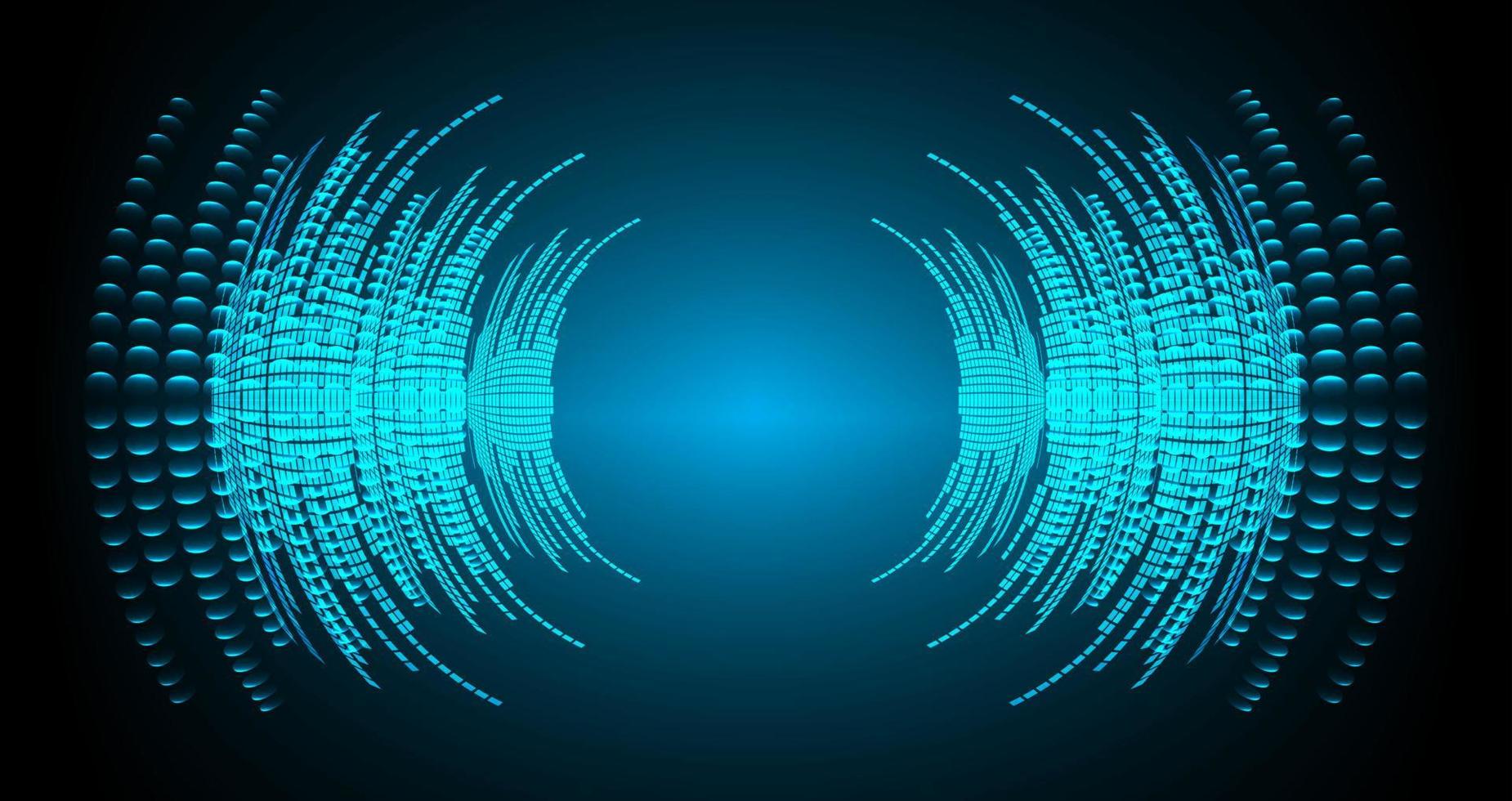 Sound waves oscillating dark light vector