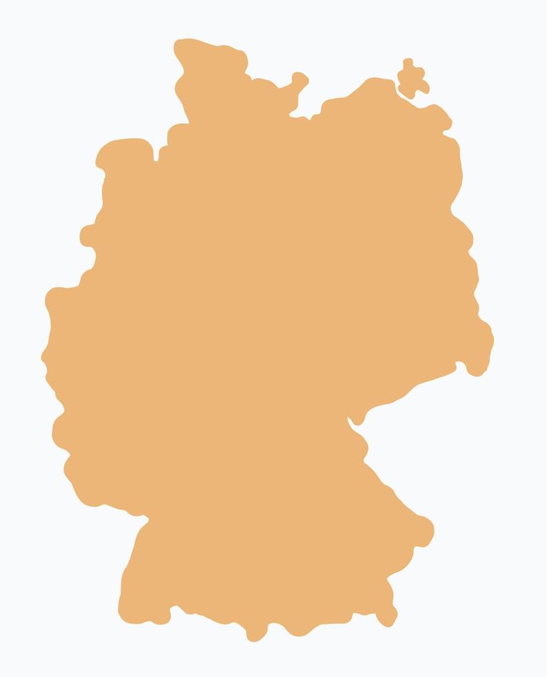 Doodle freehand drawing of Germany map. vector