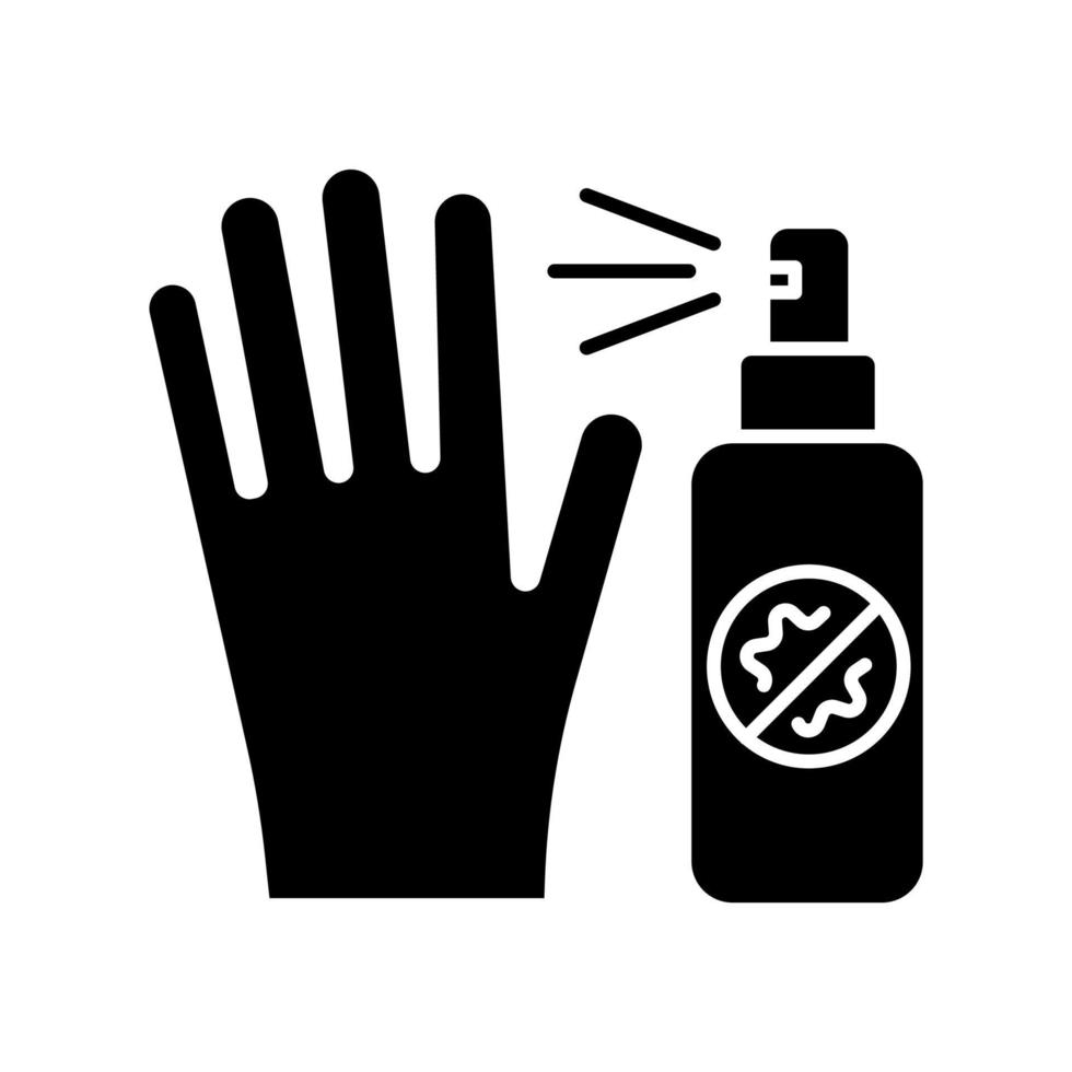 Antiseptic glyph icon vector