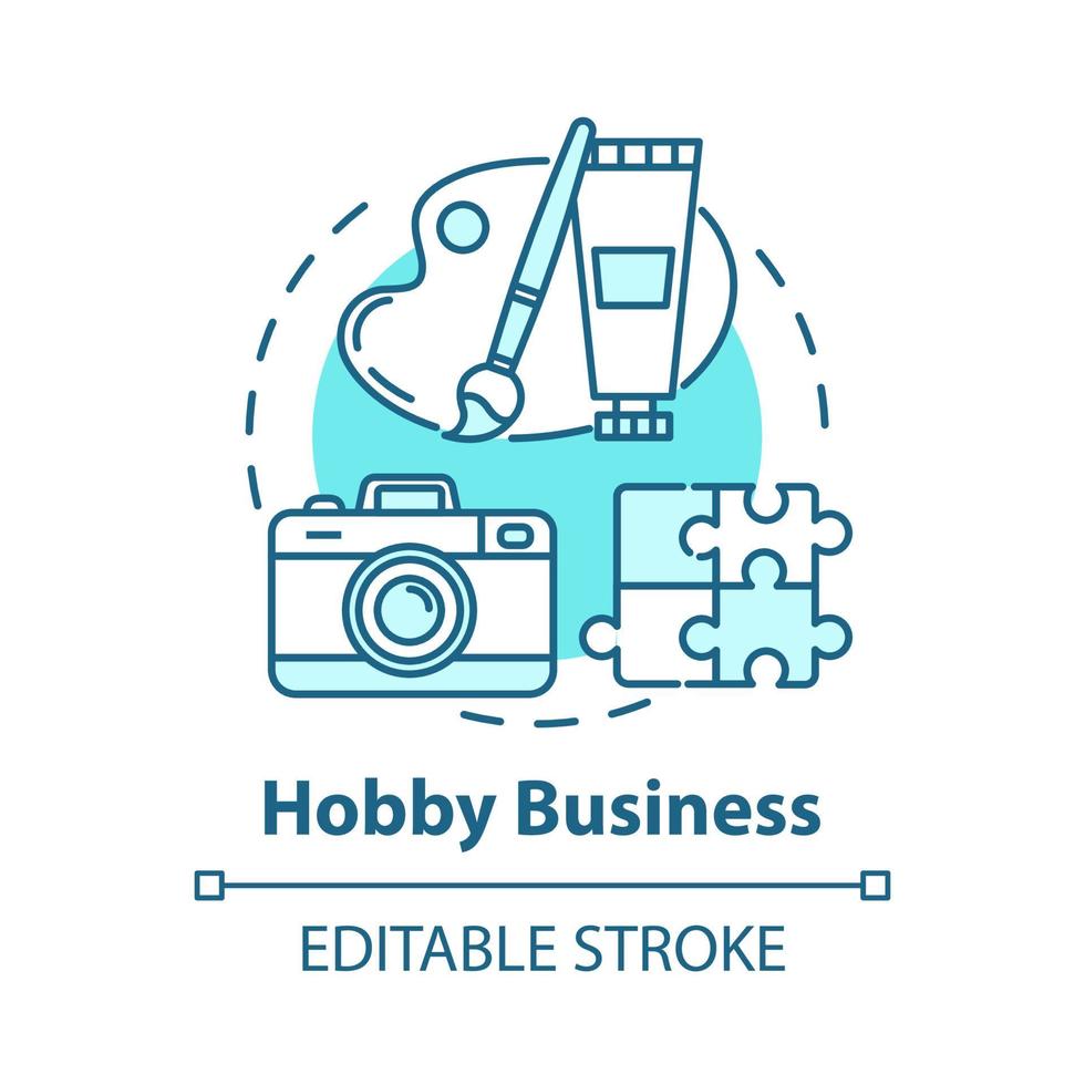 Hobby business concept icon vector