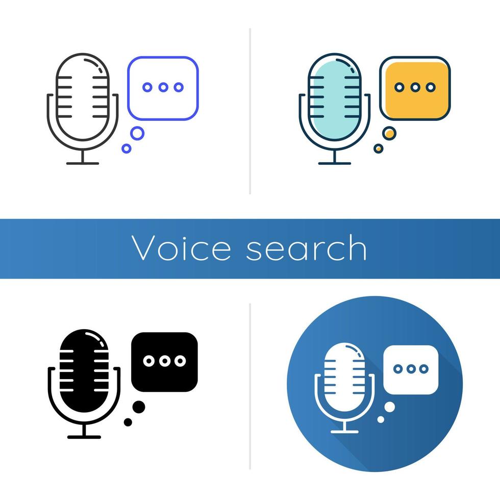conjunto de iconos de grabadora de voz vector