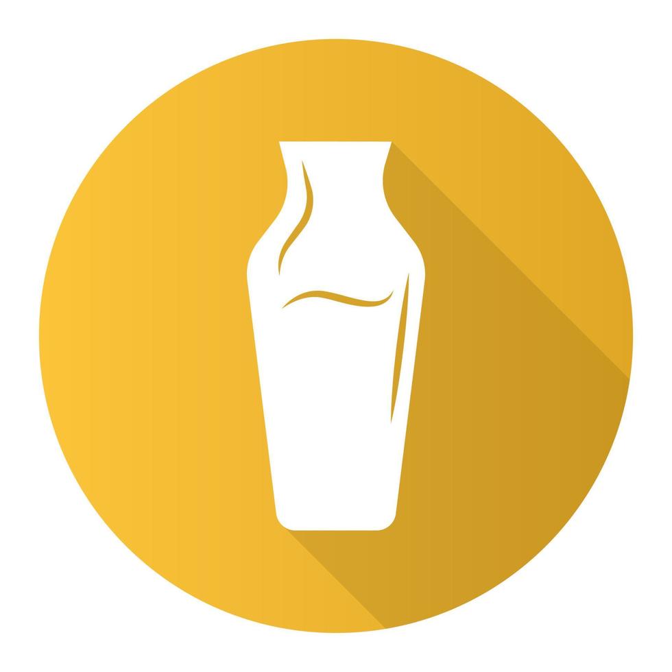 Wime service yellow flat design long shadow glyph icon vector