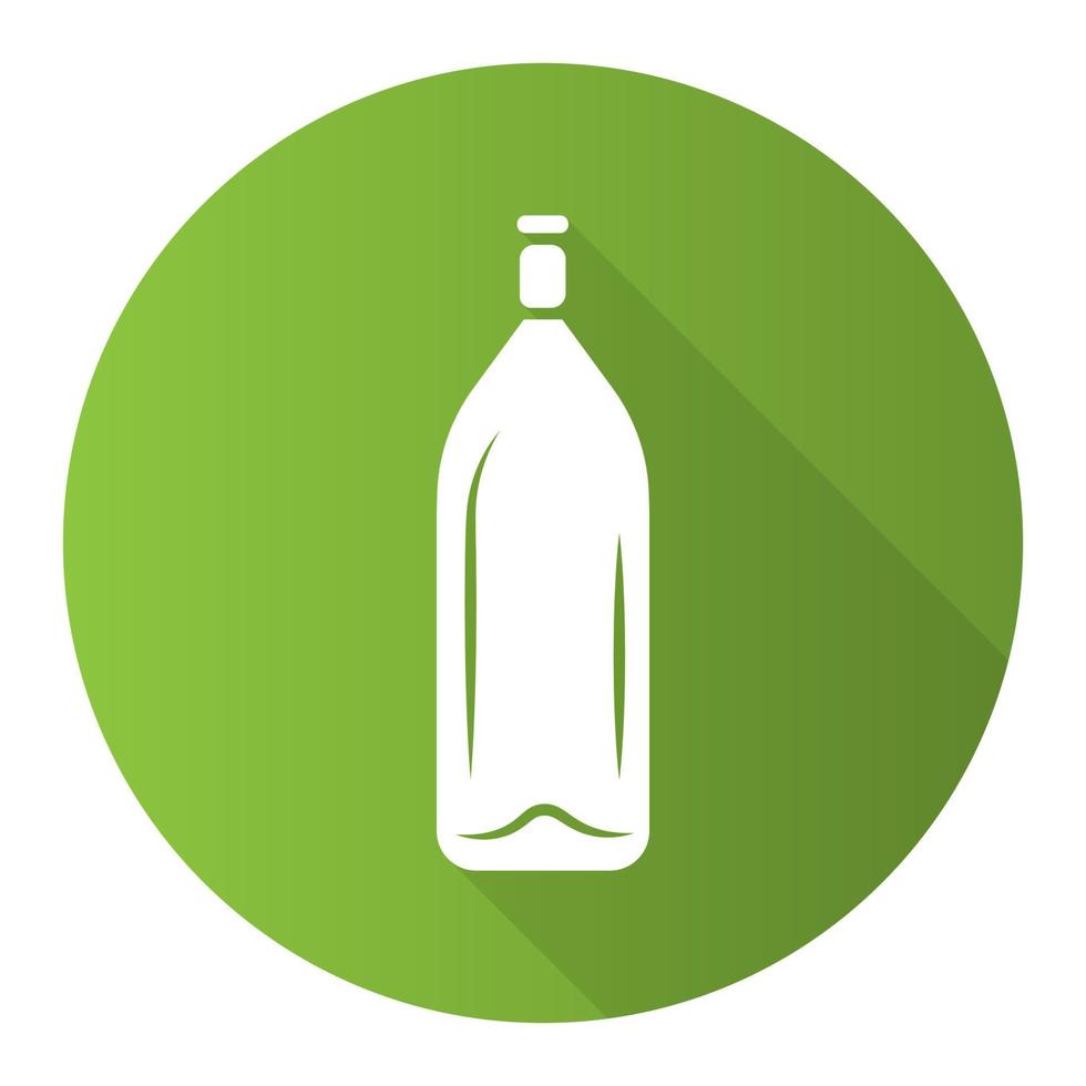 Wine service green flat design long shadow glyph icon vector