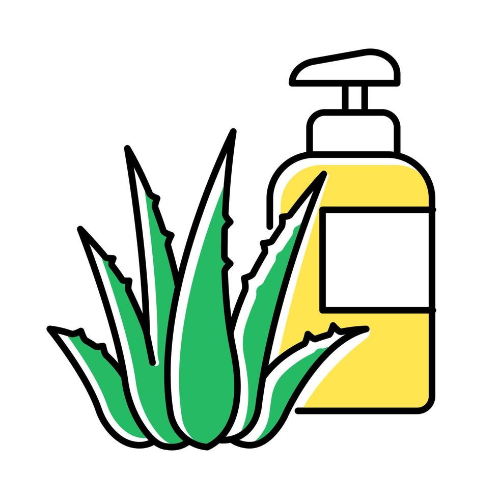 Herbal lotion color icon vector