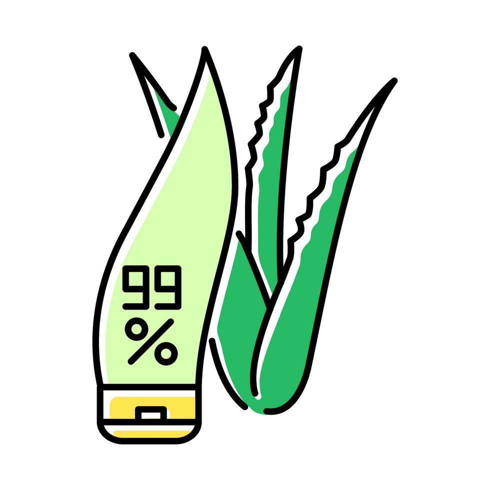 Pure organic cream green color icon vector