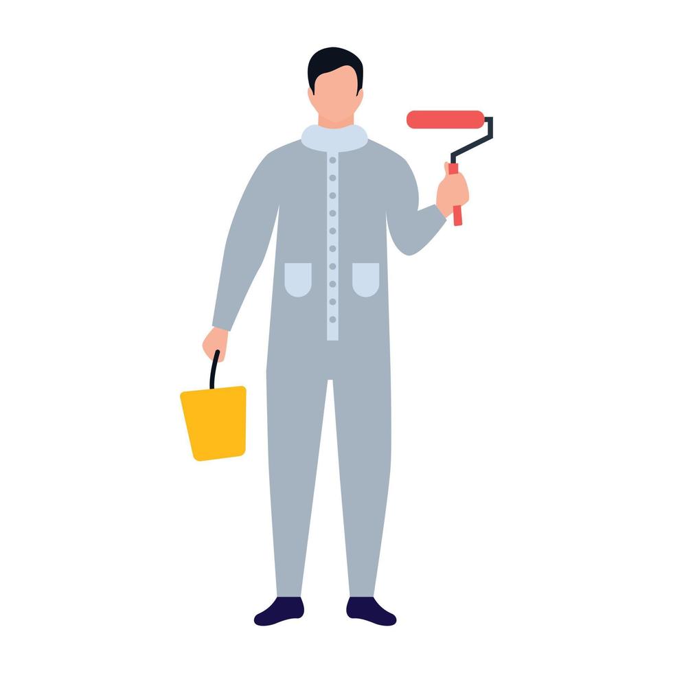 Trendy Painter Concepts vector